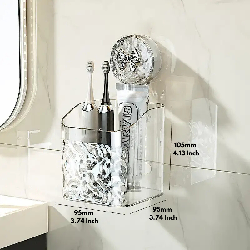 Praktisk vegghylle uten boring for badet