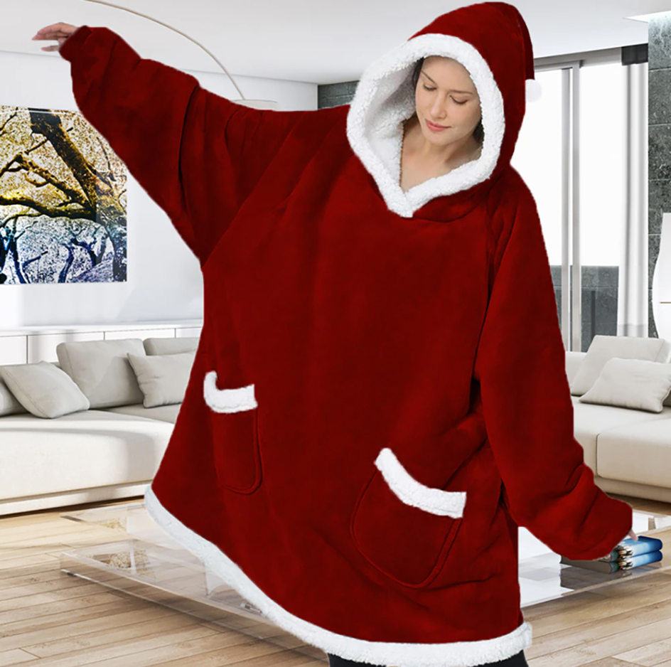 Gigantisk plaid trøje ultra komfortabel til total afslapning